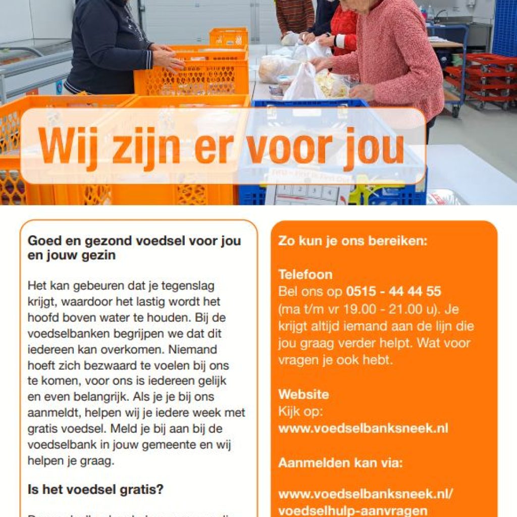 Nieuwe flyer Voedselbank