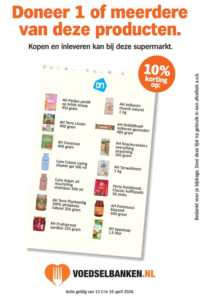 Vrijwilligers onmisbaar bij AH-actie